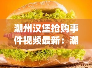 潮州汉堡抢购事件视频最新：潮汉堡系列 