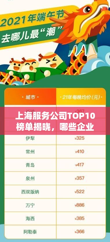 上海服务公司TOP10榜单揭晓，哪些企业荣登榜首？