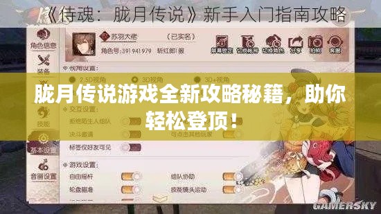 胧月传说游戏全新攻略秘籍，助你轻松登顶！