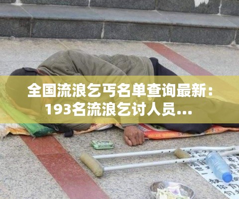 全国流浪乞丐名单查询最新：193名流浪乞讨人员... 