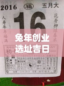 兔年创业选址吉日查询最新：属兔创业 