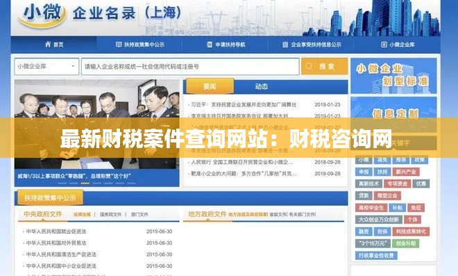 最新财税案件查询网站：财税咨询网 