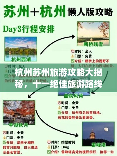 杭州苏州旅游攻略大揭秘，十一绝佳旅游路线！
