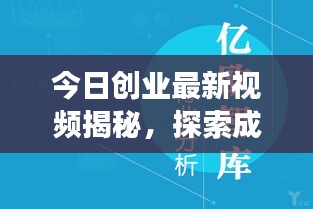 今日创业最新视频揭秘，探索成功之路的秘诀