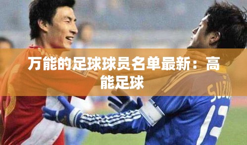 万能的足球球员名单最新：高能足球 