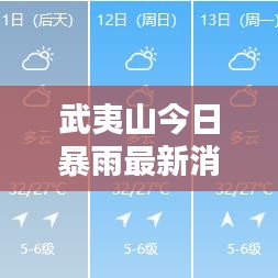 武夷山今日暴雨最新消息速递