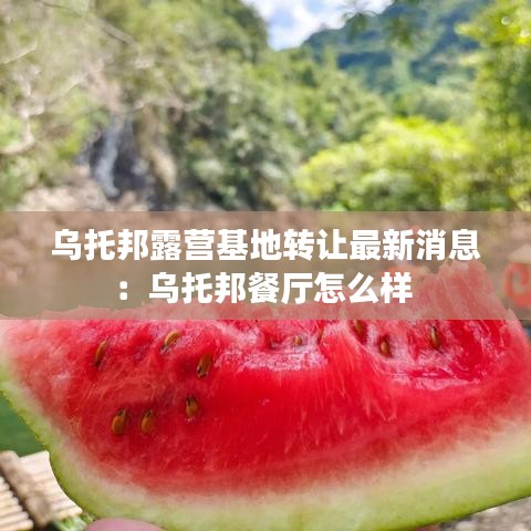 乌托邦露营基地转让最新消息：乌托邦餐厅怎么样 