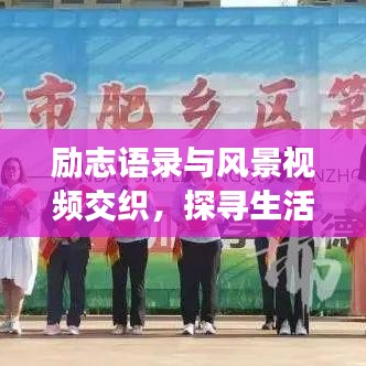 励志语录与风景视频交织，探寻生活的美好力量