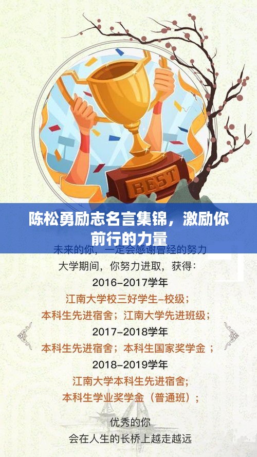 陈松勇励志名言集锦，激励你前行的力量