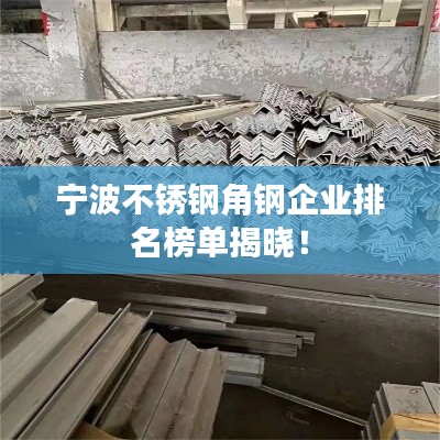 宁波不锈钢角钢企业排名榜单揭晓！