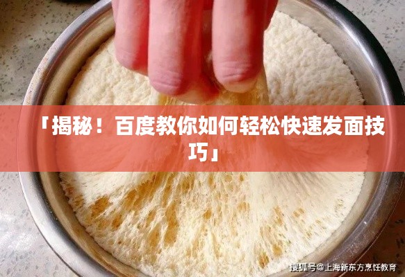 「揭秘！百度教你如何轻松快速发面技巧」