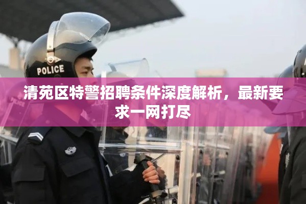清苑区特警招聘条件深度解析，最新要求一网打尽