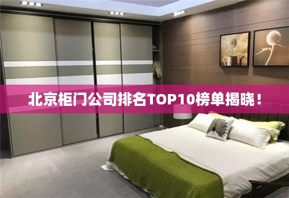 北京柜门公司排名TOP10榜单揭晓！