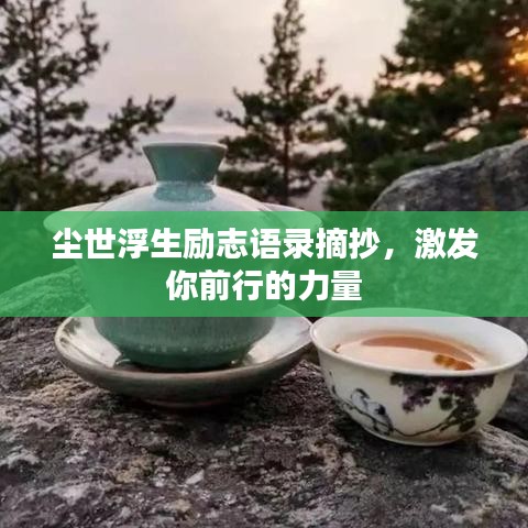 尘世浮生励志语录摘抄，激发你前行的力量