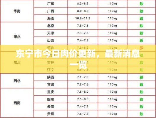 东宁市今日肉价更新，最新消息一览