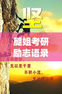 腿姐考研励志语录，奋斗与坚持的力量，激发无限潜能！