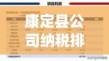康定县公司纳税排名揭示，税收贡献与经济发展的紧密纽带
