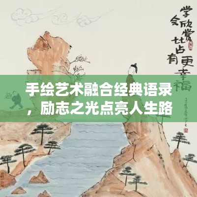 手绘艺术融合经典语录，励志之光点亮人生路