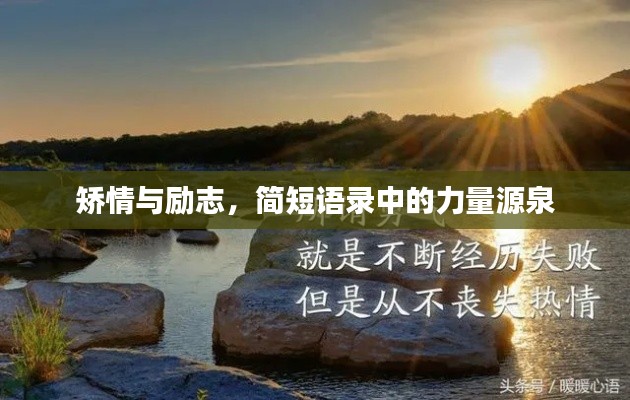 矫情与励志，简短语录中的力量源泉