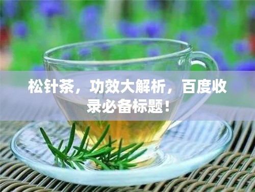 松针茶，功效大解析，百度收录必备标题！