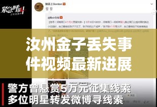 汝州金子丢失事件视频最新进展揭秘