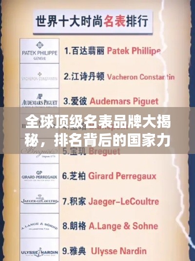 全球顶级名表品牌大揭秘，排名背后的国家力量
