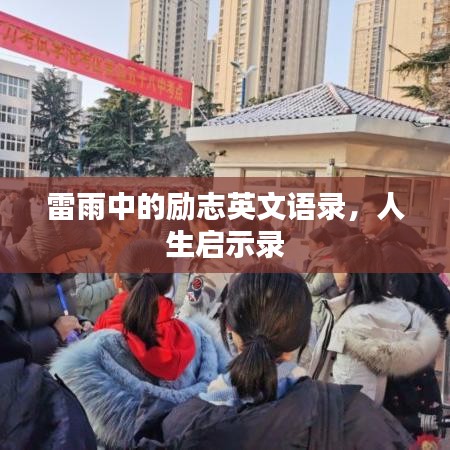 雷雨中的励志英文语录，人生启示录