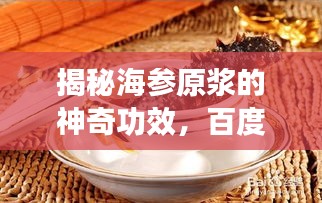 揭秘海参原浆的神奇功效，百度收录标准标题推荐！