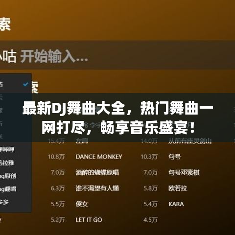 最新DJ舞曲大全，热门舞曲一网打尽，畅享音乐盛宴！