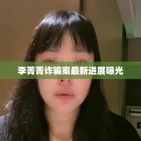 李菁菁诈骗案最新进展曝光