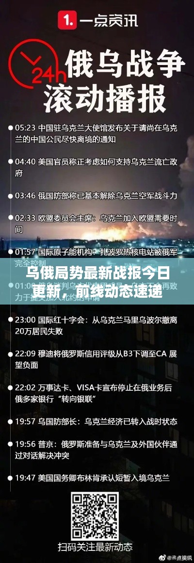 乌俄局势最新战报今日更新，前线动态速递