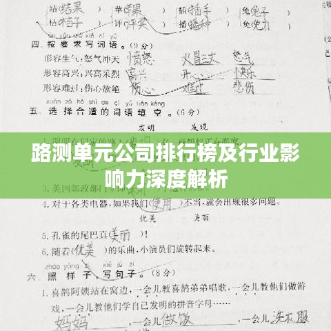 路测单元公司排行榜及行业影响力深度解析