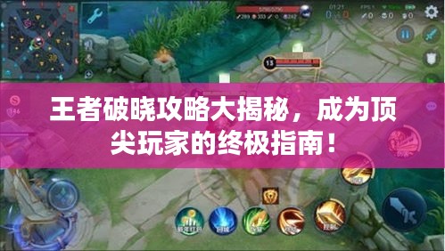 王者破晓攻略大揭秘，成为顶尖玩家的终极指南！