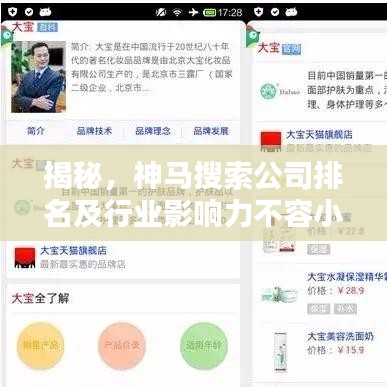 揭秘，神马搜索公司排名及行业影响力不容小觑