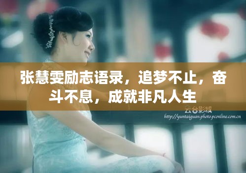 张慧雯励志语录，追梦不止，奋斗不息，成就非凡人生