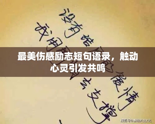 最美伤感励志短句语录，触动心灵引发共鸣