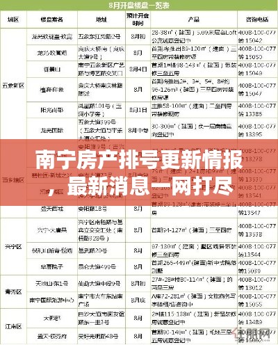 南宁房产排号更新情报，最新消息一网打尽