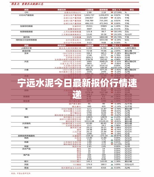 宁远水泥今日最新报价行情速递