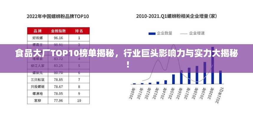 食品大厂TOP10榜单揭秘，行业巨头影响力与实力大揭秘！