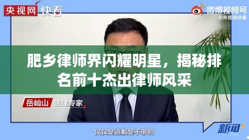 肥乡律师界闪耀明星，揭秘排名前十杰出律师风采