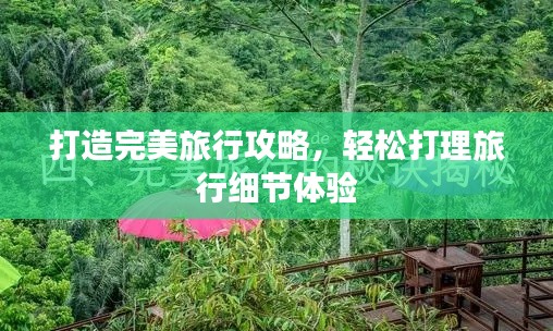 打造完美旅行攻略，轻松打理旅行细节体验