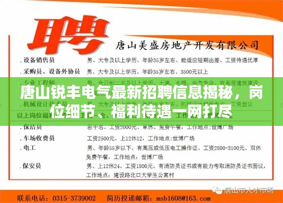 唐山锐丰电气最新招聘信息揭秘，岗位细节、福利待遇一网打尽