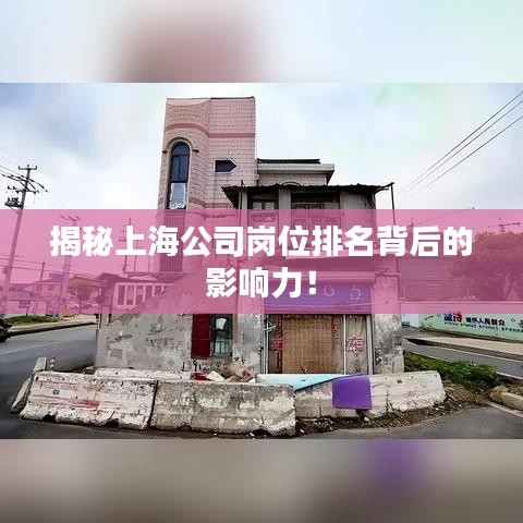 揭秘上海公司岗位排名背后的影响力！