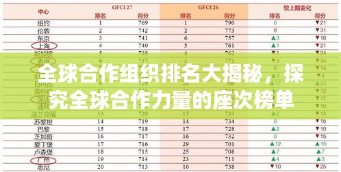 全球合作组织排名大揭秘，探究全球合作力量的座次榜单