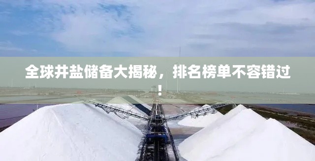 全球井盐储备大揭秘，排名榜单不容错过！