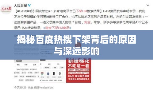 揭秘百度热搜下架背后的原因与深远影响