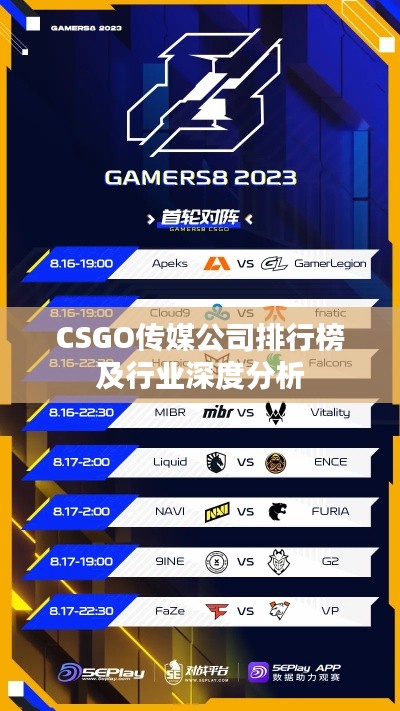 CSGO传媒公司排行榜及行业深度分析