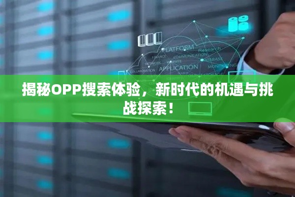 揭秘OPP搜索体验，新时代的机遇与挑战探索！