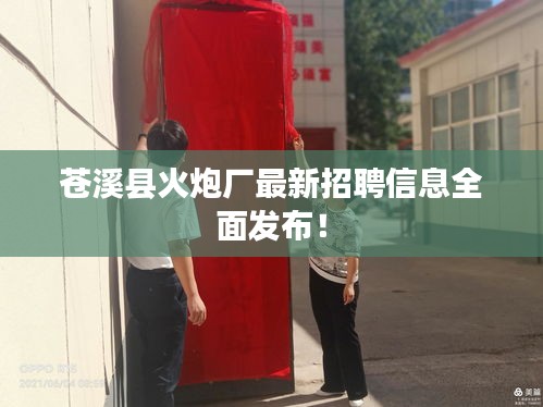 苍溪县火炮厂最新招聘信息全面发布！