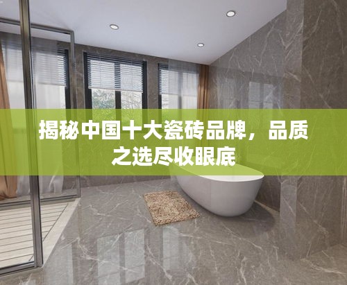 揭秘中国十大瓷砖品牌，品质之选尽收眼底